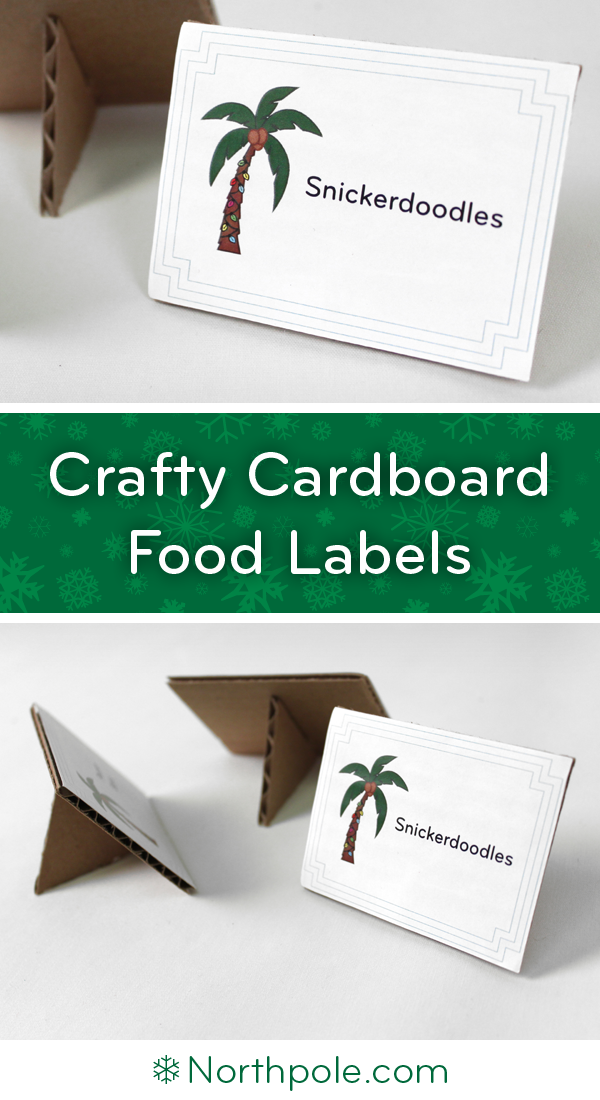 Crafty Cardboard Food Labels • Northpole.com Craft Cottage