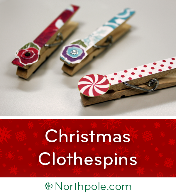 Christmas Clothespins • Northpole.com Craft Cottage