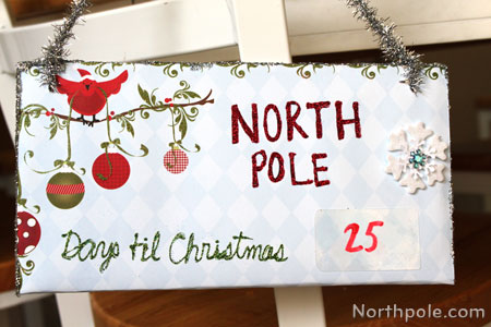 Christmas Countdown Door Sign