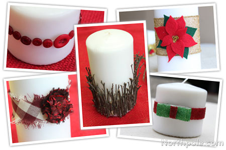 Easy Candle Embellishments