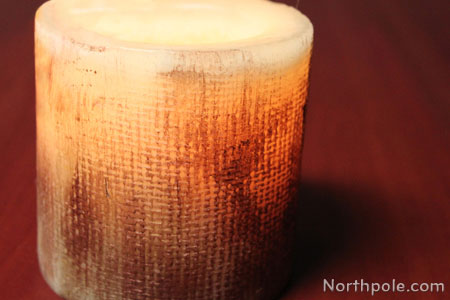Rustic Textured Candle