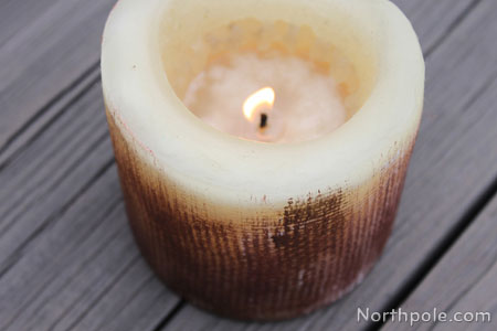 Rustic Textured Candle