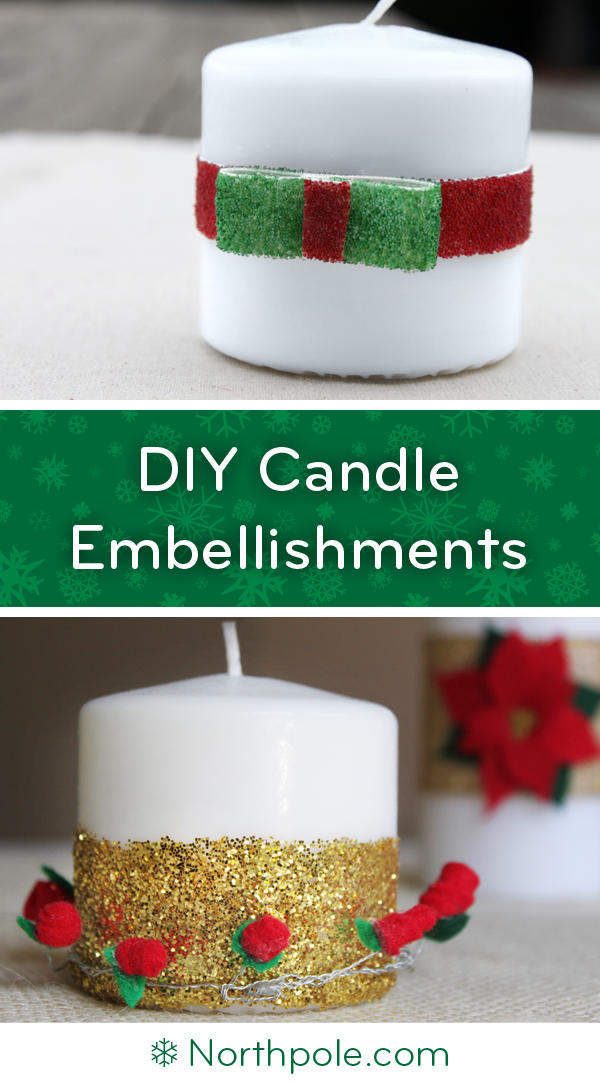 Easy Candle Embellishments • Northpole.com Craft Cottage