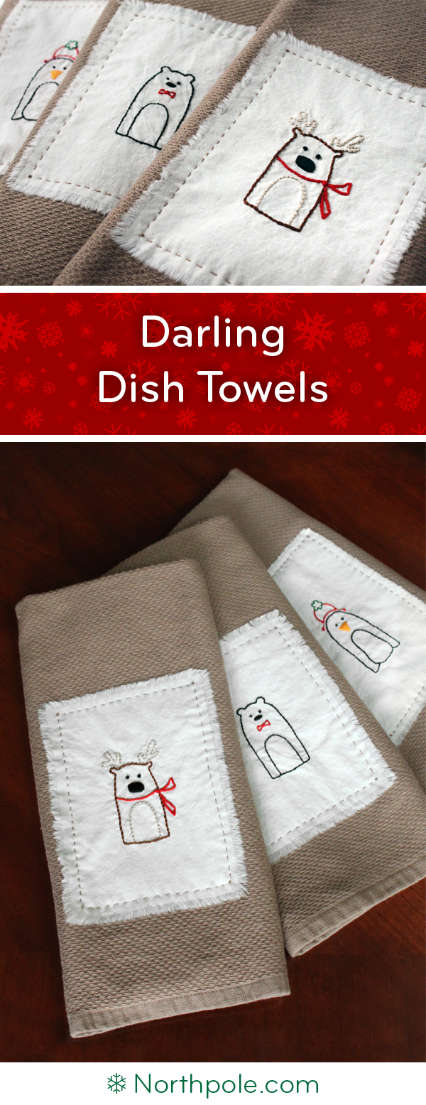 Darling Dish Towels • Northpole.com Craft Cottage