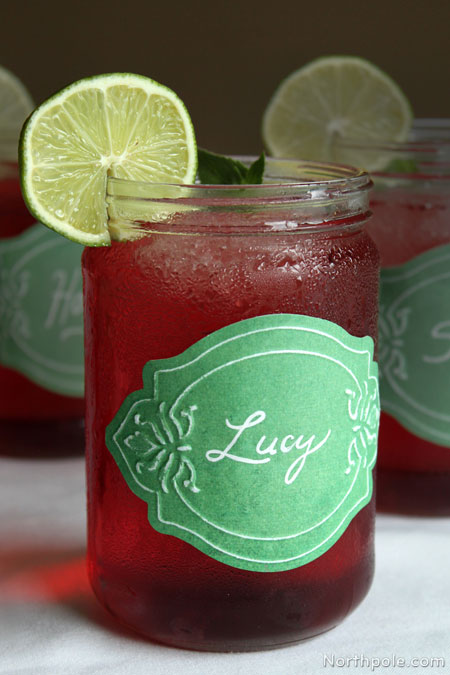 Embossed Drink Labels