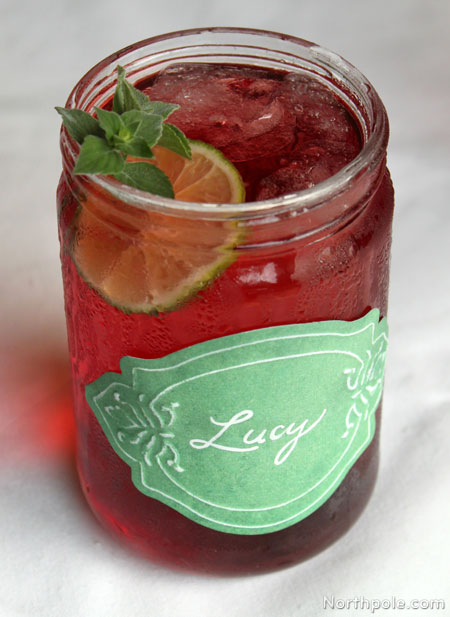 Embossed Drink Labels