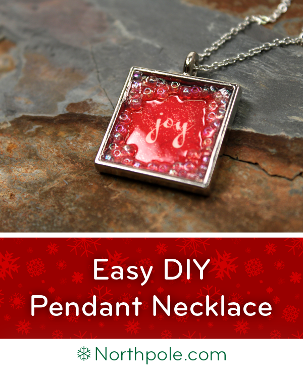 Easy DIY Pendant Necklace • Northpole.com Craft Cottage