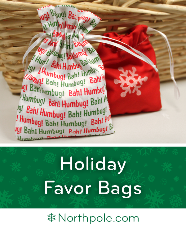 Holiday Favor Bags • Northpole.com Craft Cottage