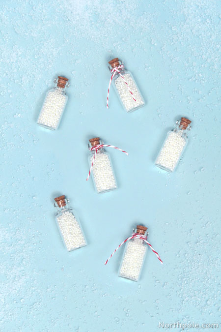 Tiny Bottles of Magical Snow from the North Pole