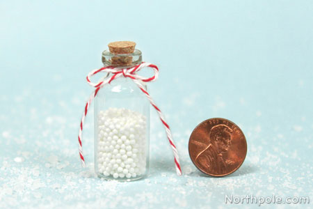 Tiny Bottles of Magical Snow from the North Pole