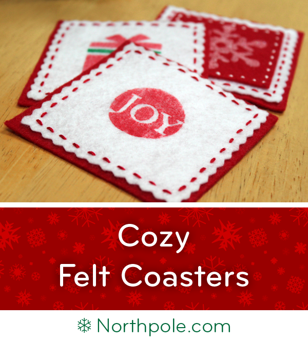 Cozy Felt Coasters • Northpole.com Craft Cottage
