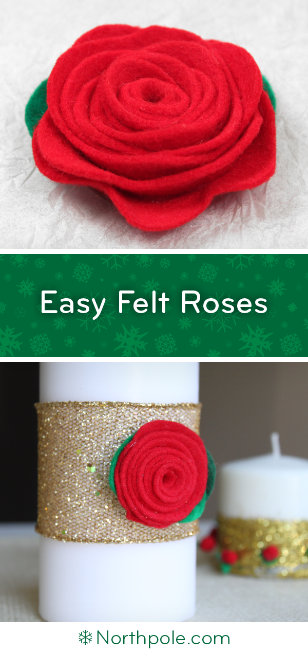 Easy Felt Roses • Northpole.com Craft Cottage
