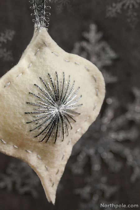 Felt Starburst Ornament
