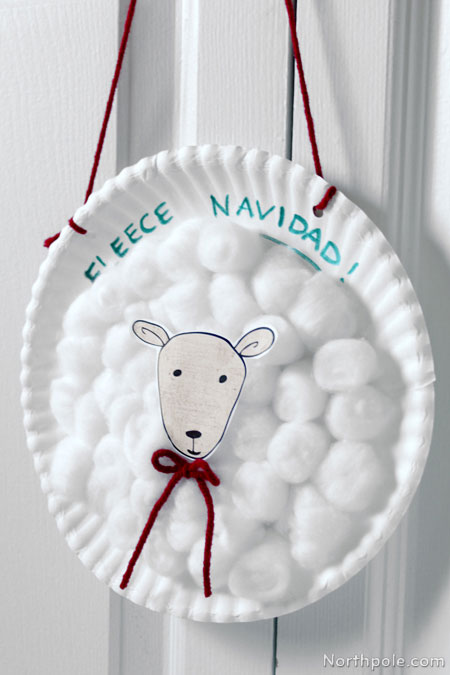 Fleece Navidad Craft for Kids