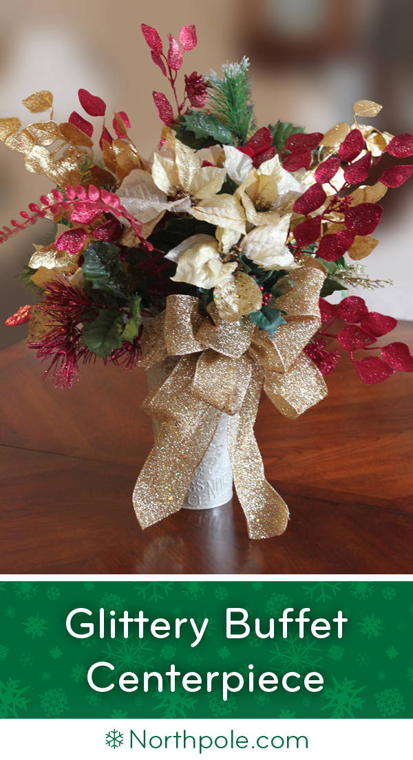 Glittery Buffet Centerpiece • Northpole.com Craft Cottage