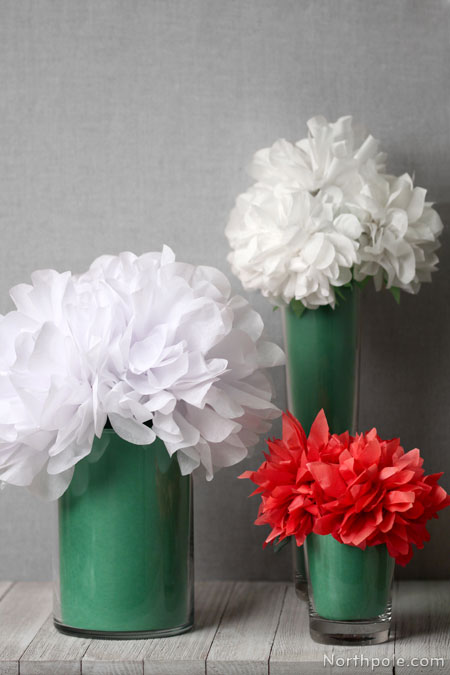 Fluffy Tissue Paper Flowers
