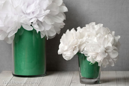 Fluffy Tissue Paper Flowers