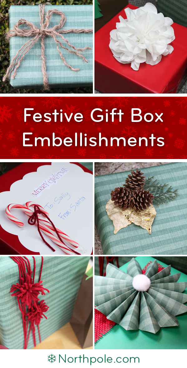 Gift Box Embellishments • Northpole.com Craft Cottage