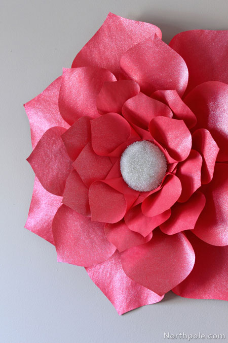 Jumbo Glitter Flower for Your Holiday Parties
