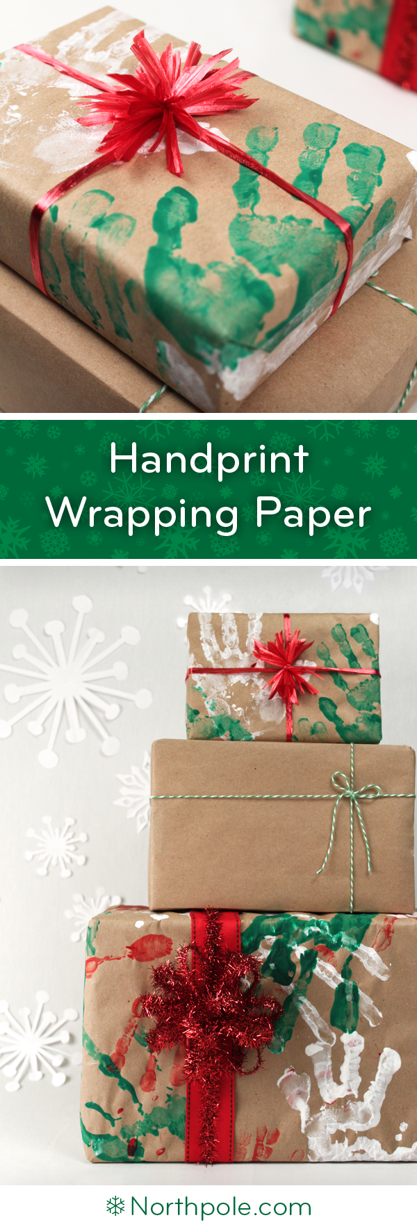 Handprint Wrapping Paper • Northpole.com Craft Cottage