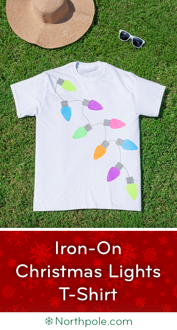 Iron-On Christmas Lights Shirt • Northpole.com Craft Cottage