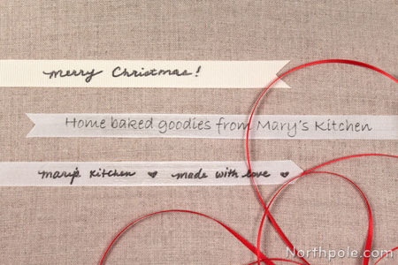 Personalized Ribbon for Homemade Goodies