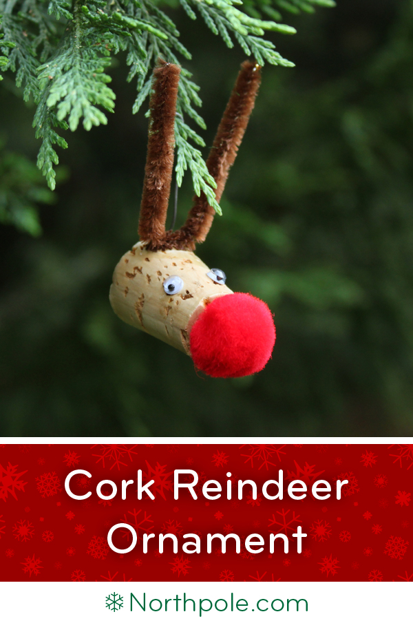 Cork Reindeer Ornament • Northpole.com Craft Cottage