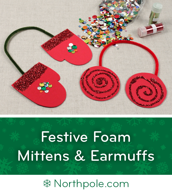 Baby Bart's Mittens & Earmuffs • Northpole.com Craft Cottage