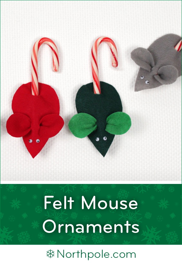 Felt Mouse Ornaments • Northpole.com Craft Cottage