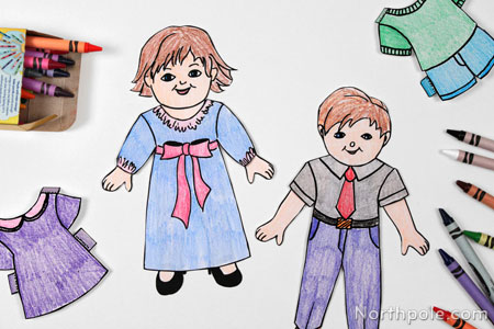 Paper Dolls & Outfits