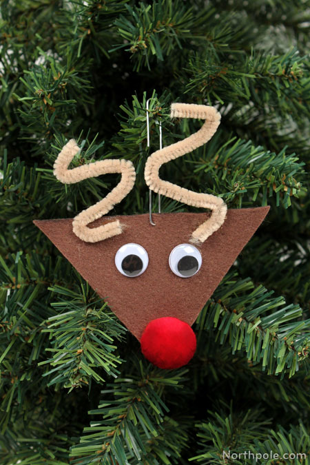Felt Reindeer Ornament