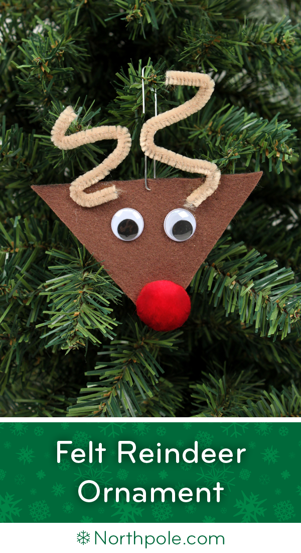 Felt Reindeer Ornament • Northpole.com Craft Cottage