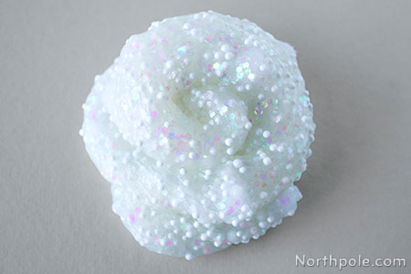 Craft for Kids: Sparkly Snowball Slime