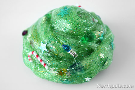 Christmas Tree Slime Craft for Kids: Christmas Tree Slime