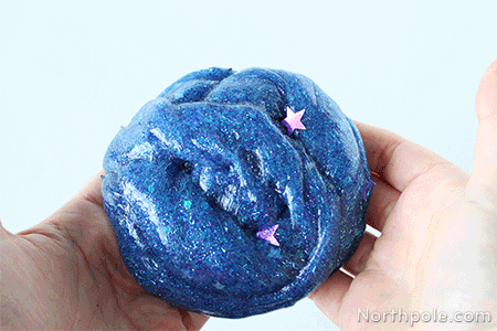 Silent Night Slime Craft for Kids: Silent Night Slime