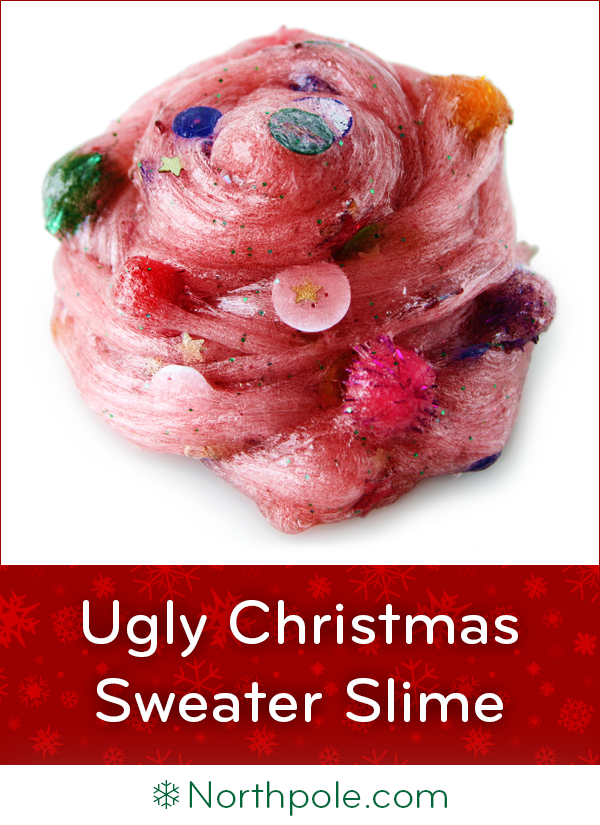 Ugly Christmas Sweater Slime • Northpole.com Craft Cottage