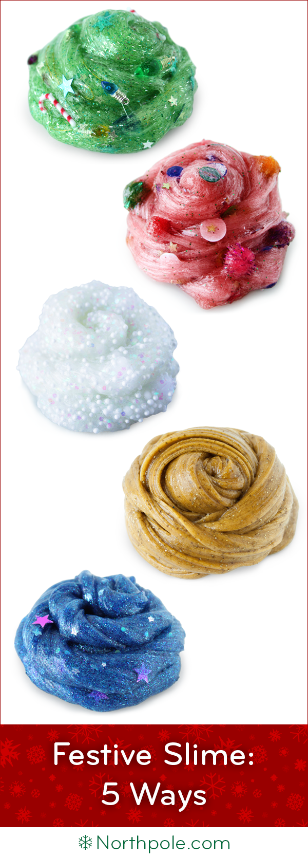 Festive Holiday Slime: 5 Ways • Northpole.com Craft Cottage