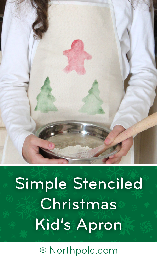 Simple Stenciled Christmas Apron • Northpole.com Craft Cottage