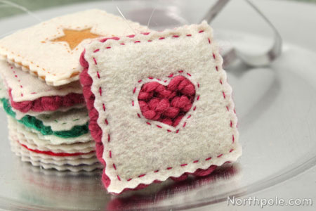 Felt Linzer Sable Ornaments
