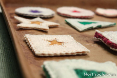 Felt Linzer Sable Ornaments