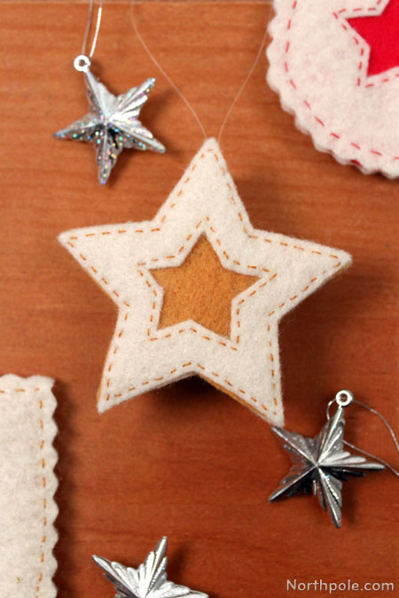 Felt Linzer Sable Ornaments