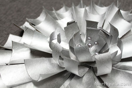 Metallic Flower Wall Decoration