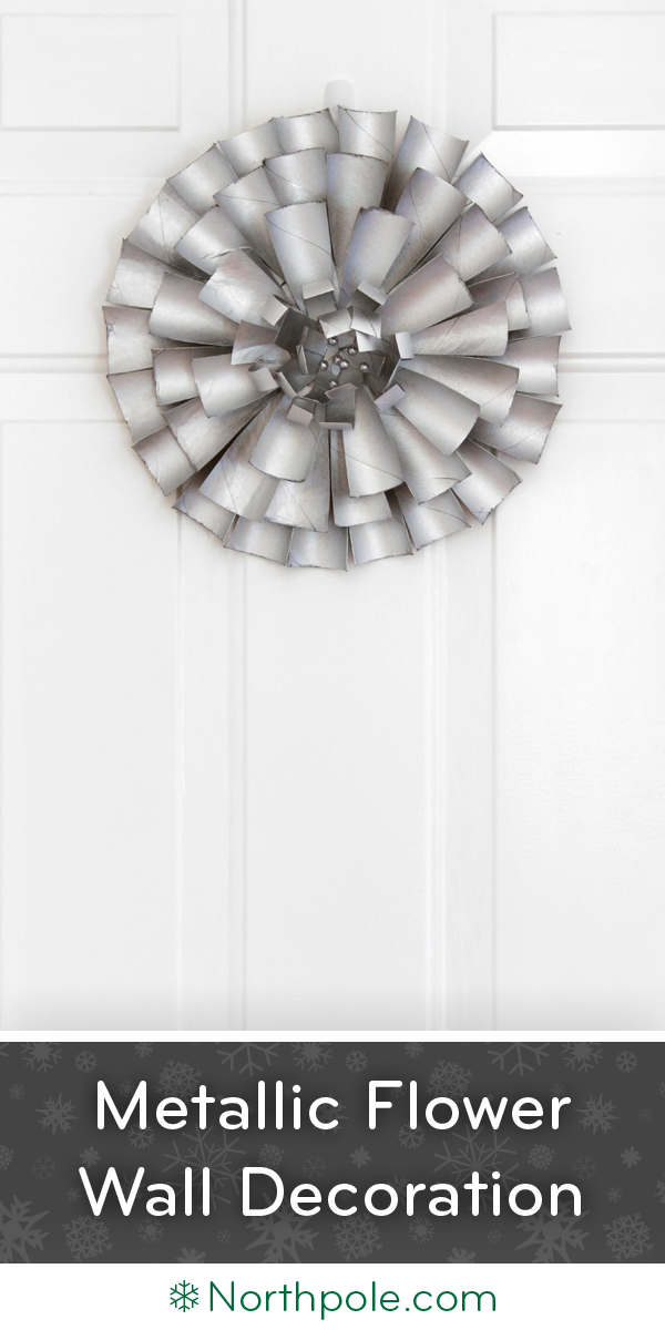 Metallic Flower Wall Decoration • Northpole.com Craft Cottage