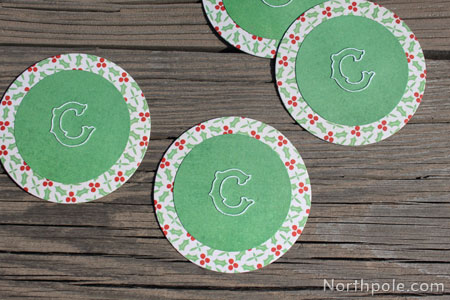 Monogrammed Cocktail Coasters