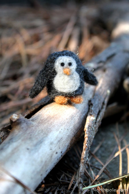 Needle Felted Penguin Pals