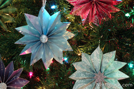 Accordion-Folded Paper Stars