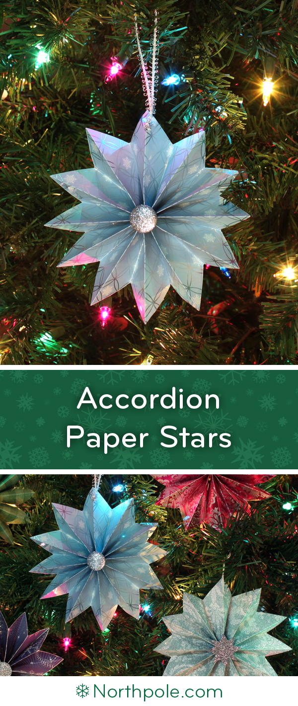 Accordion-Folded Paper Stars • Northpole.com Craft Cottage