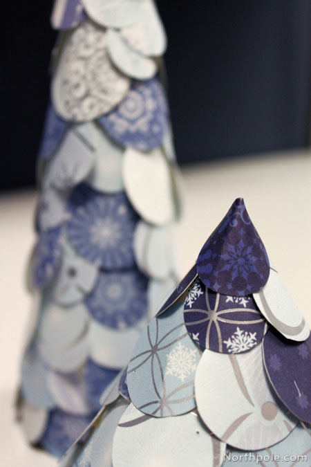 Wintery Paper Trees