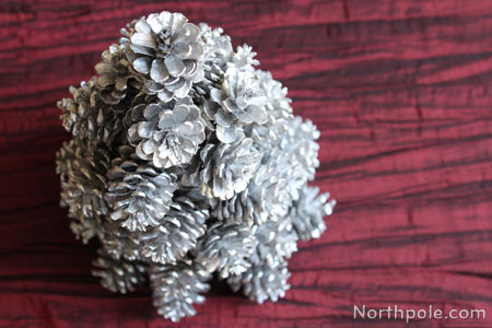 Metallic Pinecone Tree