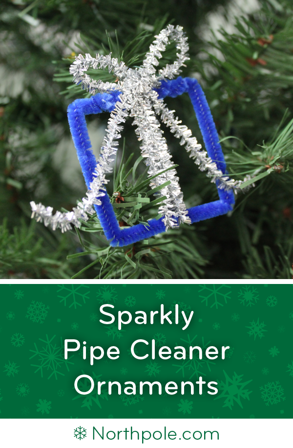 Sparkly Pipe Cleaner Ornaments • Northpole.com Craft Cottage